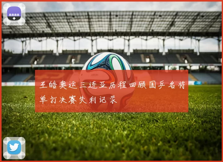 王皓奥运三连亚历程回顾国乒名将单打决赛失利记录